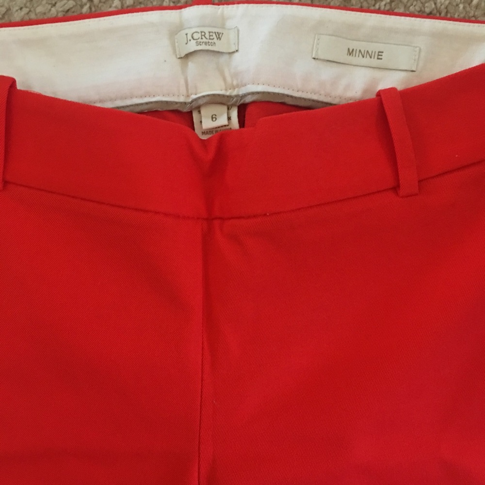 J. Crew beautiful bright coral jeans
